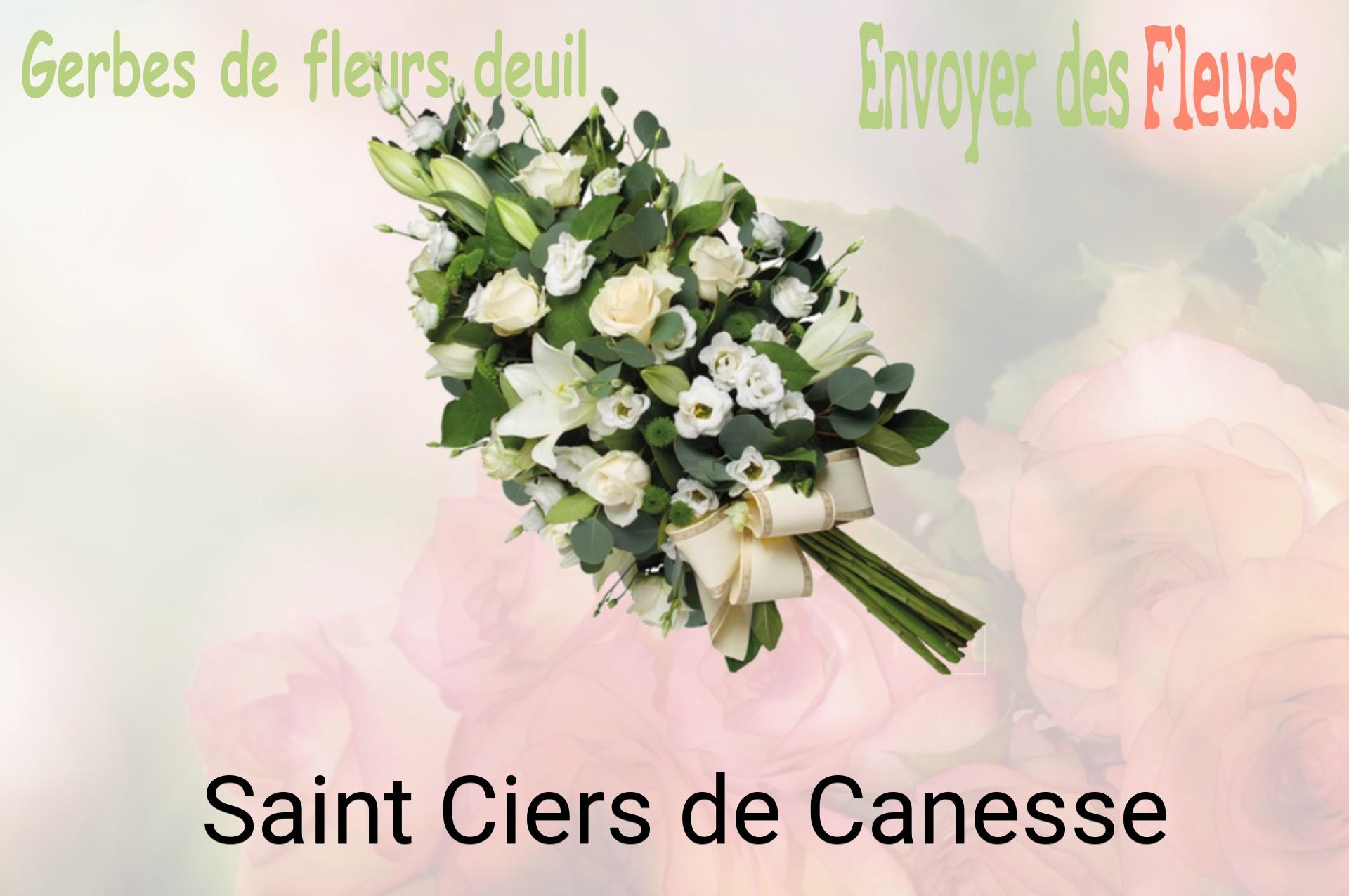 Gerbe de fleurs de deuil livrée à Saint-Ciers-de-Canesse